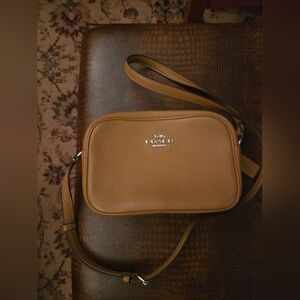 Coach Jamie Camera Brown Leather Crossbody Shoulder Bag